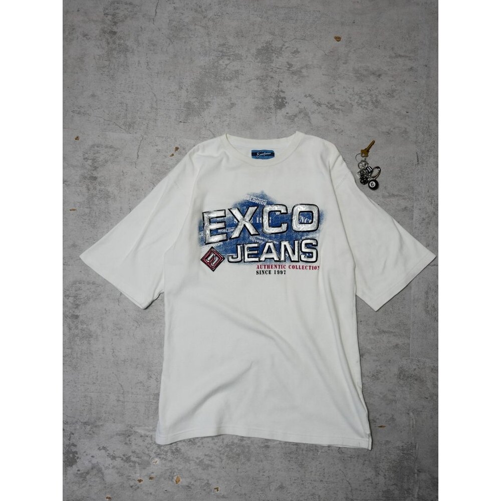 Y2K Exco Jeans 3D Graphic T